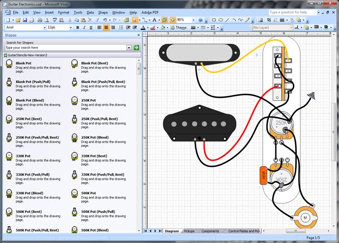 visio shapes for electronics